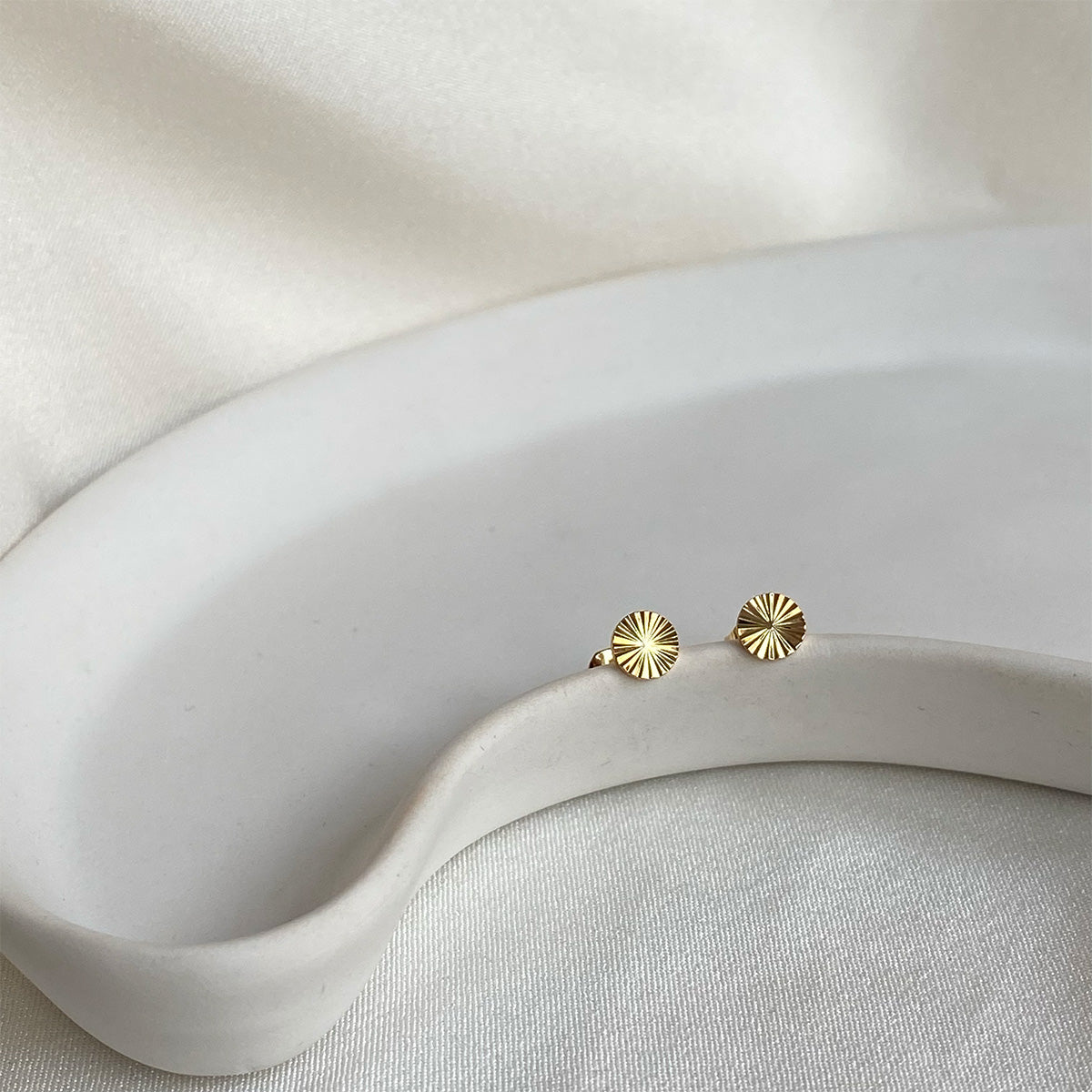 Vilde Øreringe - 18 karat forgyldt