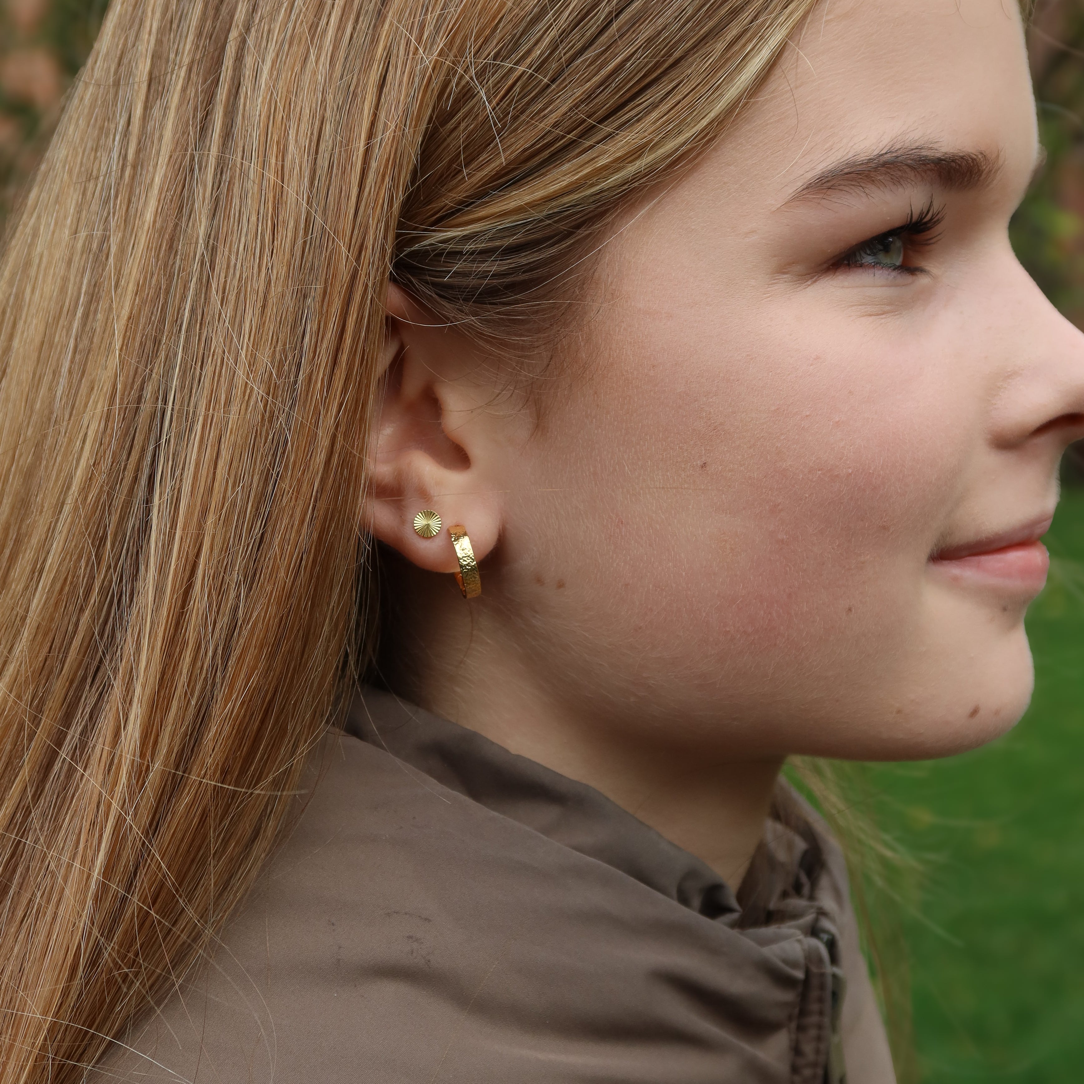 Vilde Øreringe - 18 karat forgyldt