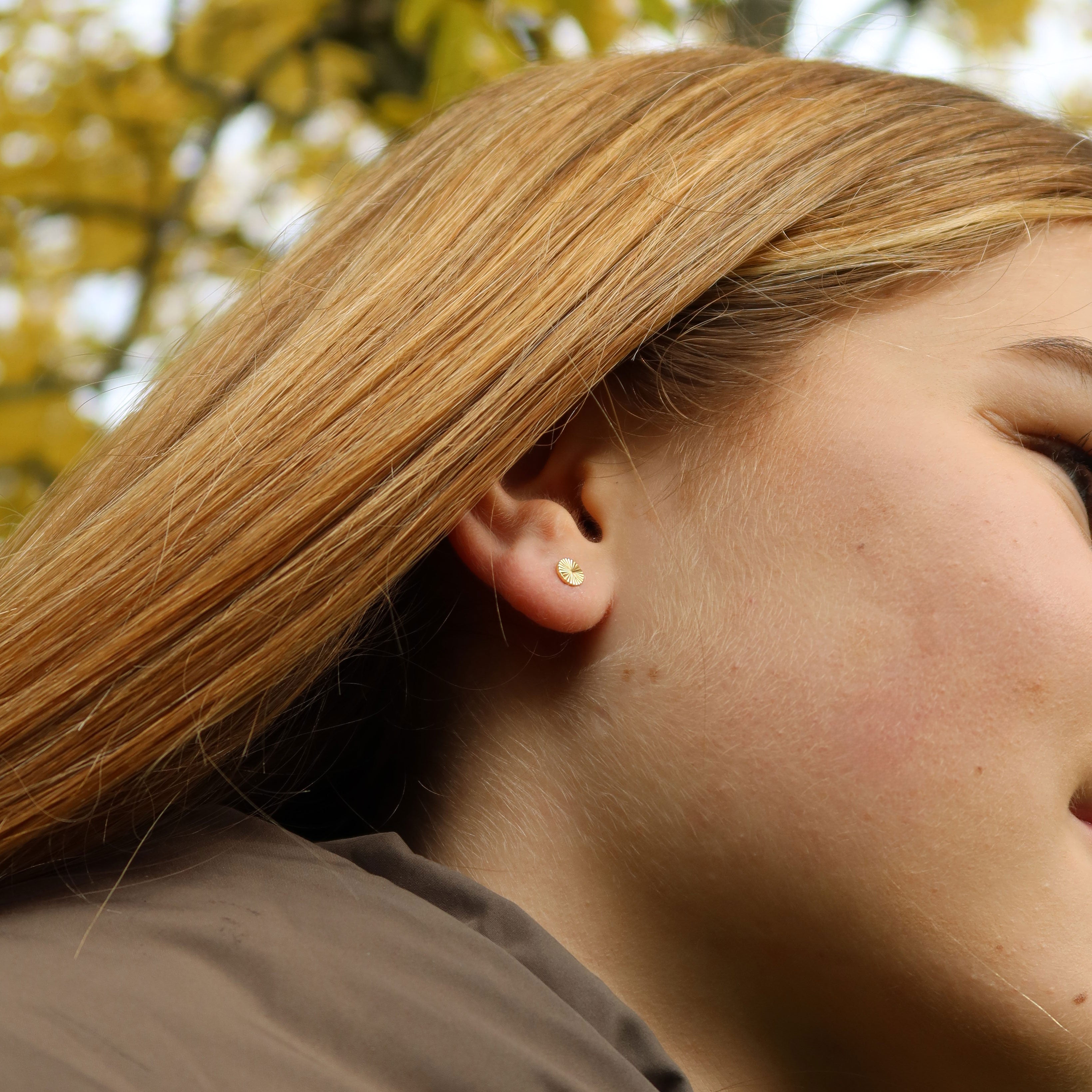 Vilde Øreringe - 18 karat forgyldt